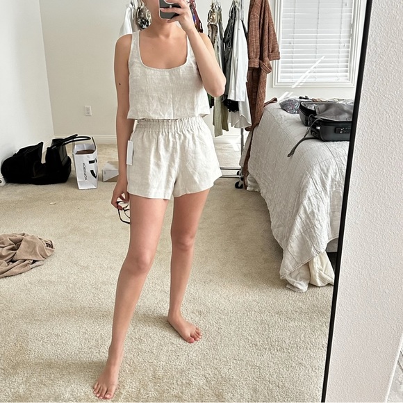 Reformation Tops - Reformation Linen Crop Top size 2